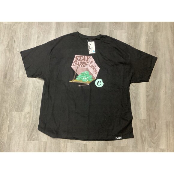 COOKIES T-SHIRT BLACK MENS SIZE 3XL NEW - Picture 1 of 1